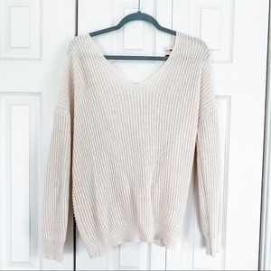 twist back sweater